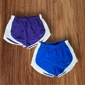 Nike Women's Athletic Shorts in Purple and Blue